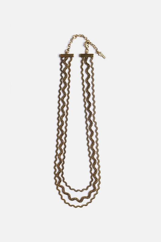 Johnny Was RIC RAC TRIPLE STRAND NECKLACE