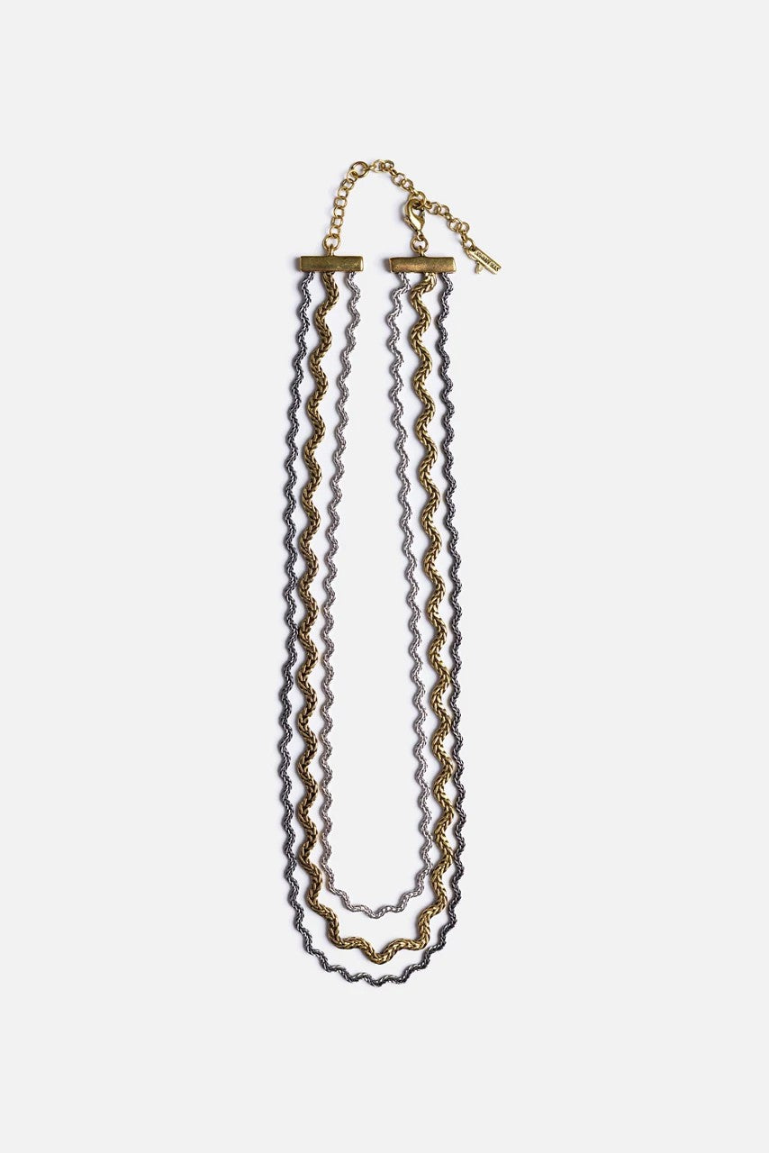 Johnny Was RIC RAC TRIPLE STRAND NECKLACE
