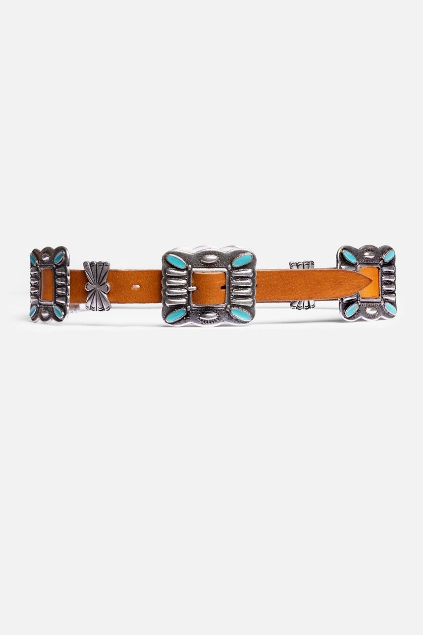 Johnny Was PIAZZA ITALIAN LEATHER CONCH BELT