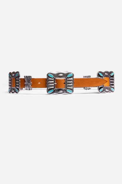 Johnny Was PIAZZA ITALIAN LEATHER CONCH BELT