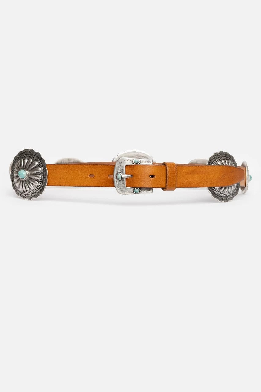 Johnny Was PETALO ITALIAN LEATHER CONCH BELT