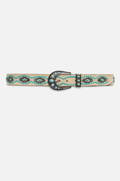 Johnny Was ORNATA TURQUOISE ITALIAN SUEDE BELT