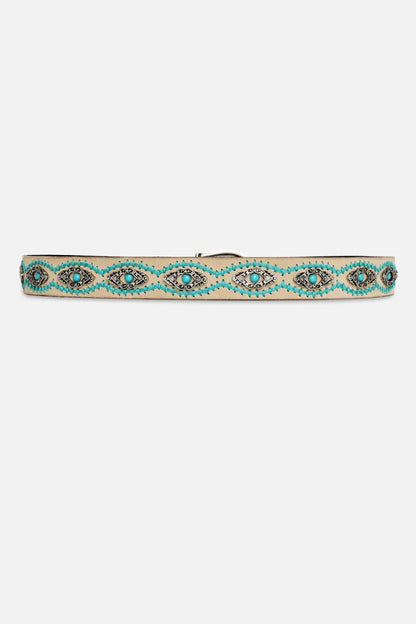 Johnny Was ORNATA TURQUOISE ITALIAN SUEDE BELT