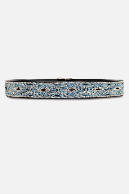 Johnny Was CUCIRE EMBROIDERED ITALIAN LEATHER BELT