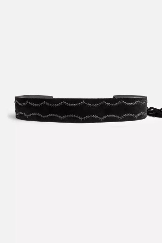 Johnny Was PETTINE ITALIAN SUEDE TASSEL BELT