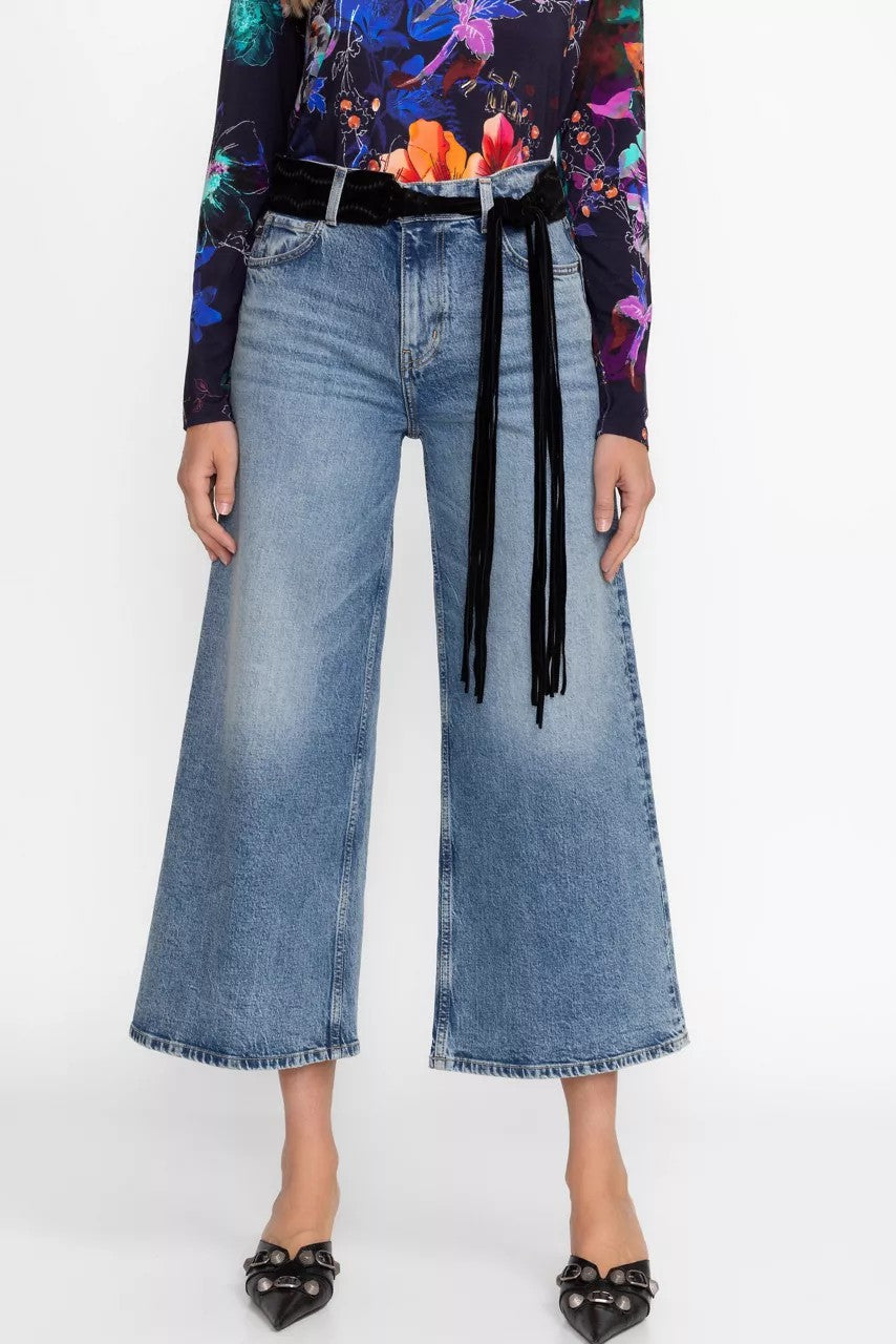 Johnny Was PETTINE ITALIAN SUEDE TASSEL BELT