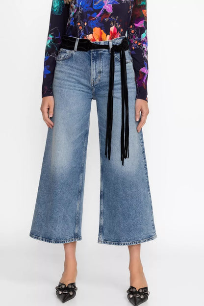 Johnny Was PETTINE ITALIAN SUEDE TASSEL BELT