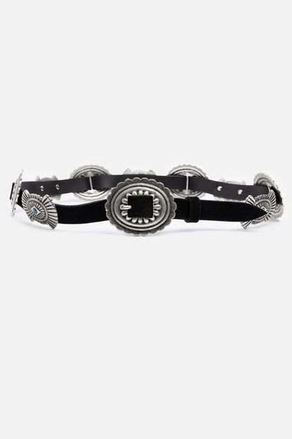 Johnny Was Sole Italian Leather Conch Belt
