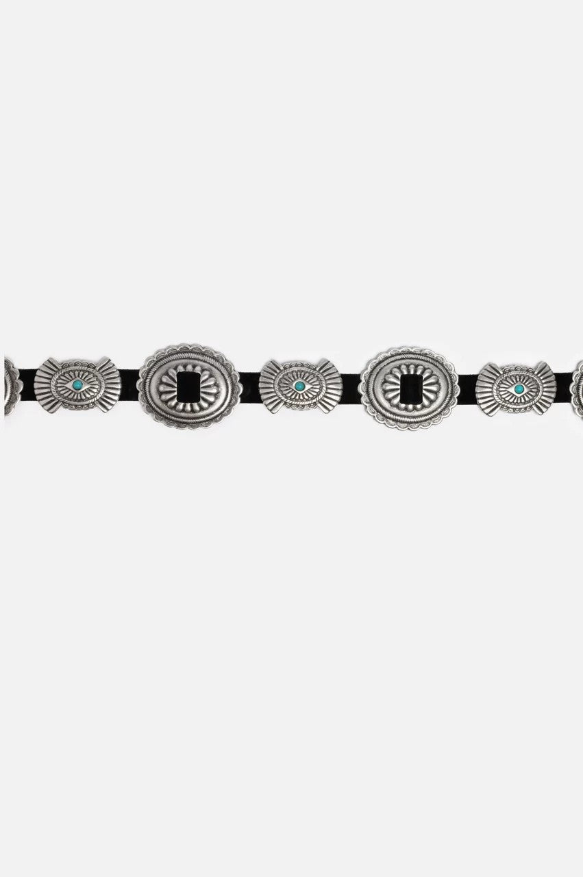 Johnny Was Sole Italian Leather Conch Belt