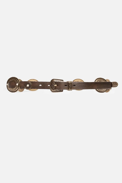 Johnny Was BOHEMIAN ITALIAN LEATHER CONCH BELT