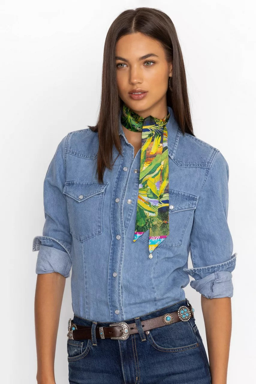 Johnny Was RAWI SILK SCARF