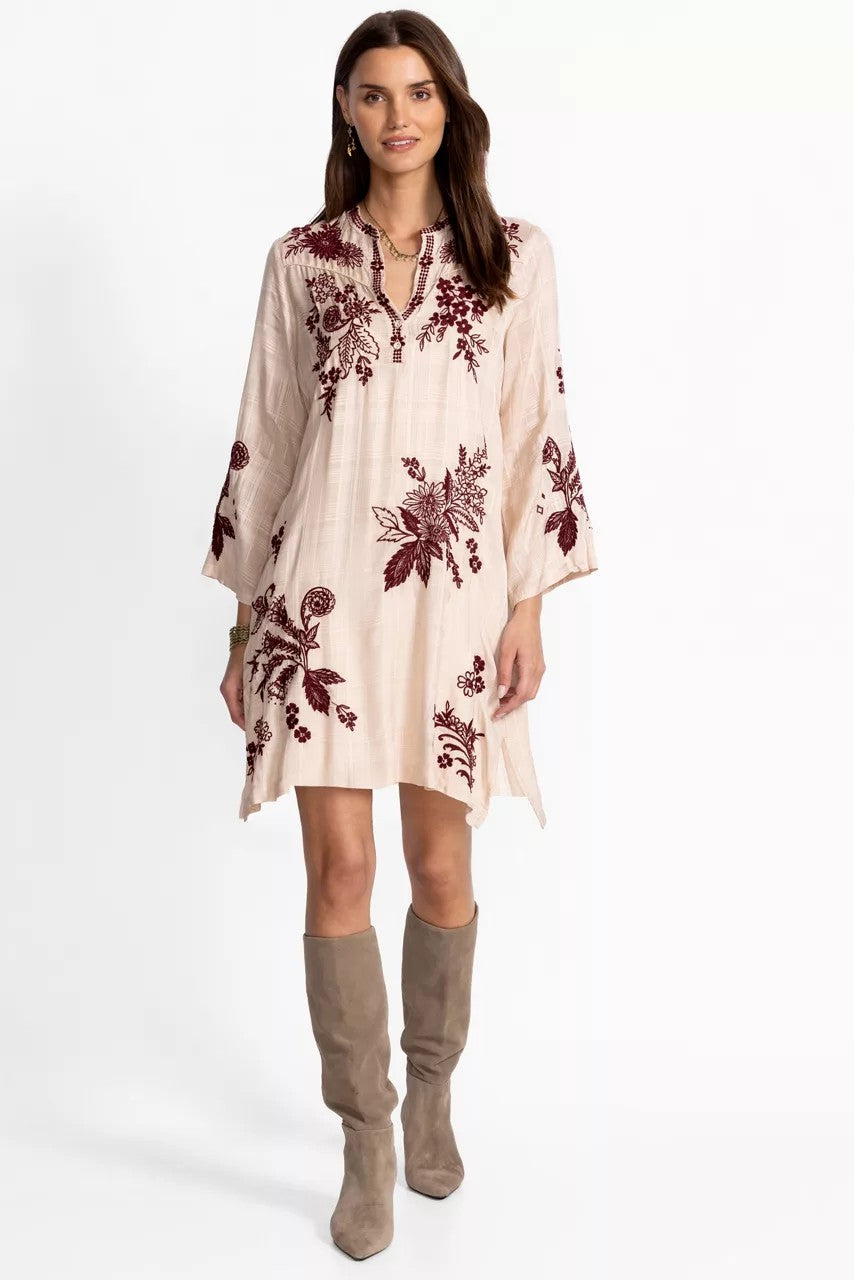 Johnny Was WESTERN PIPED YOKE DRESS