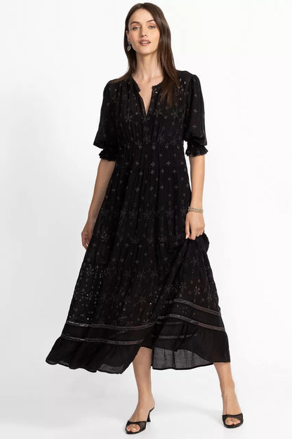 Johnny Was DAPHNE EMBROIDERED MAXI DRESS