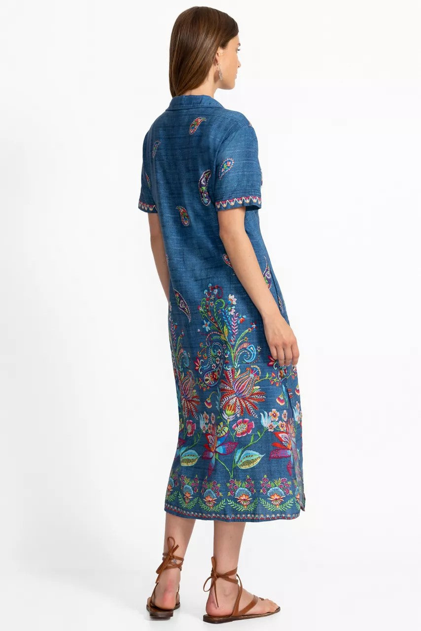 Johnny Was HENLEY COLLARED DRESS