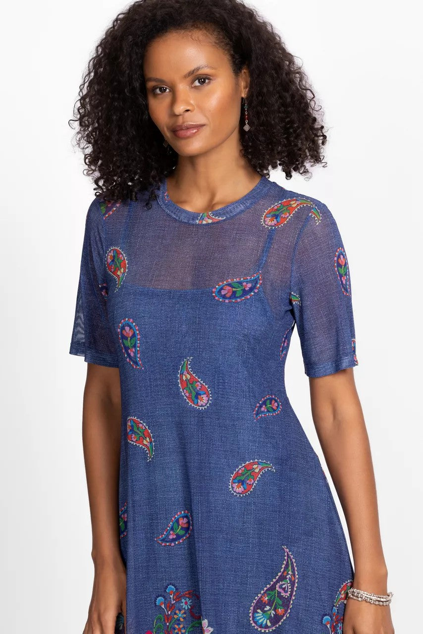 Johnny Was CARLIE MESH TEE DRESS