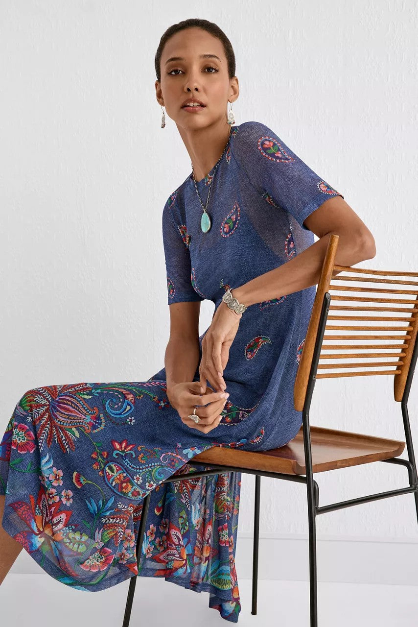 Johnny Was CARLIE MESH TEE DRESS