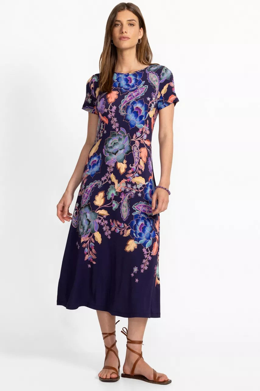 Johnny Was THE JANIE FAVORITE BOATNECK CAP SLEEVE DRESS