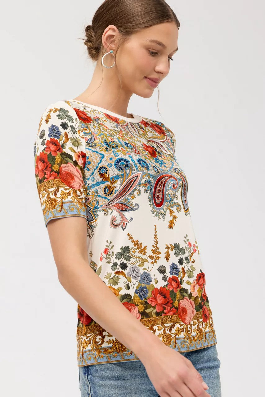 Johnny Was THE JANIE FAVORITE BOAT NECK TEE