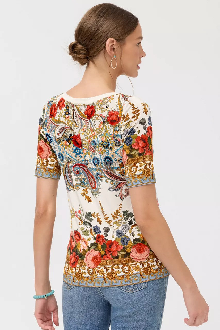 Johnny Was THE JANIE FAVORITE BOAT NECK TEE