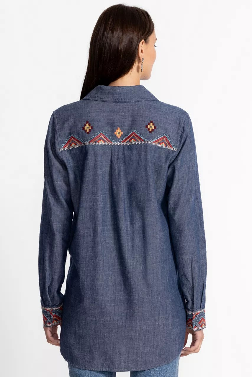 Johnny Was ZIPUP SHIRT TUNIC