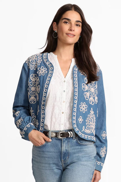 Johnny Was SOUTACHE BOLERO JACKET