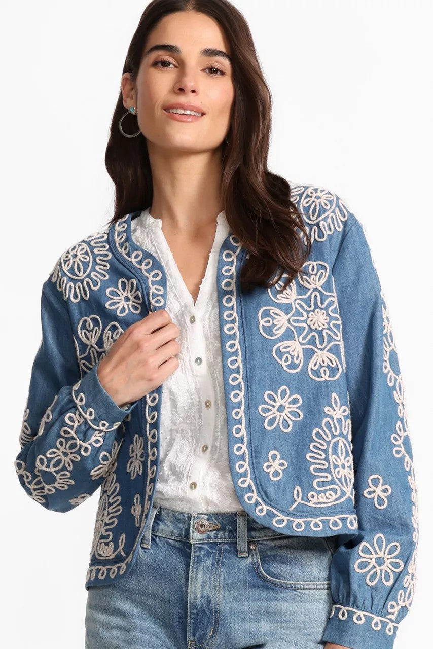 Johnny Was SOUTACHE BOLERO JACKET