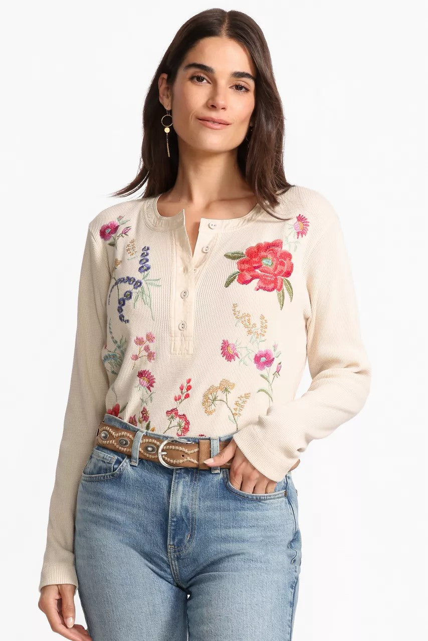 Johnny Was MIXED MEDIA HENLEY THERMAL