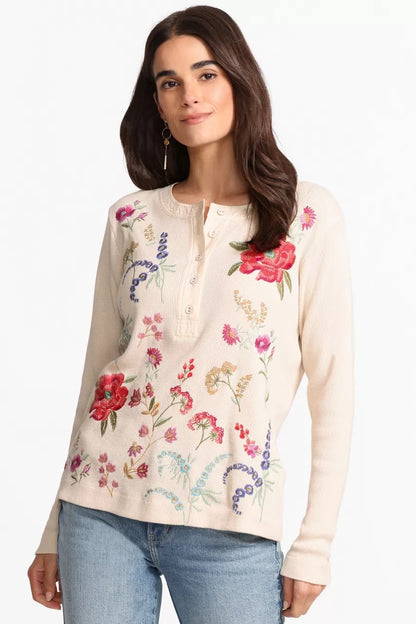 Johnny Was MIXED MEDIA HENLEY THERMAL