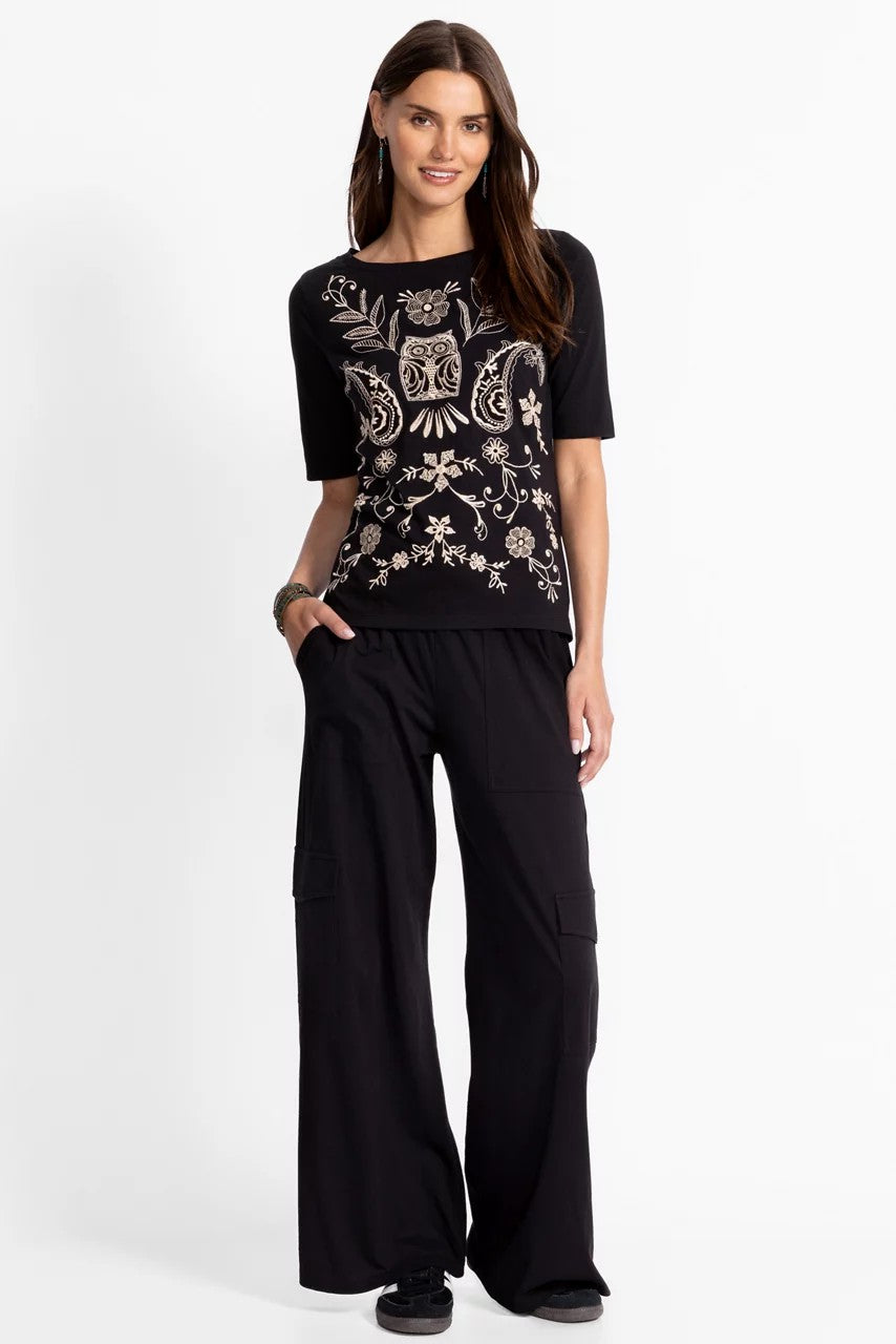 Johnny Was KNIT DRAWSTRING CARGO PANT
