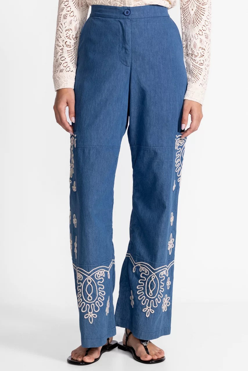 Johnny Was SOUTACHE CARGO PANT
