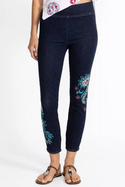 Johnny Was THE PULL ON CROPPED SKINNY JEAN