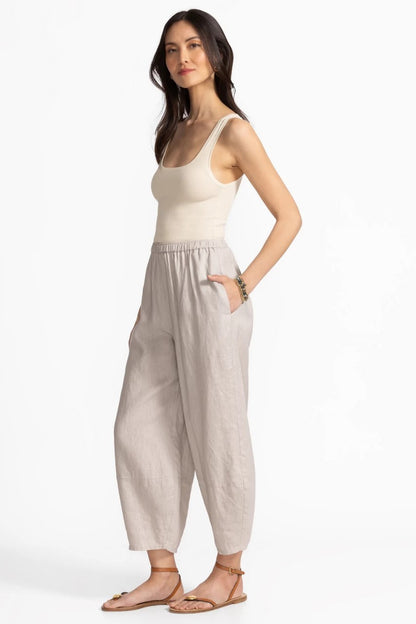 Johnny Was LINEN BARREL PANT