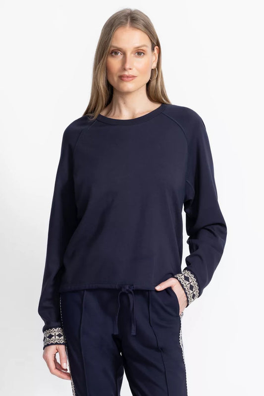 Johnny Was BEE ACTIVE RAGLAN SLEEVE PULLOVER