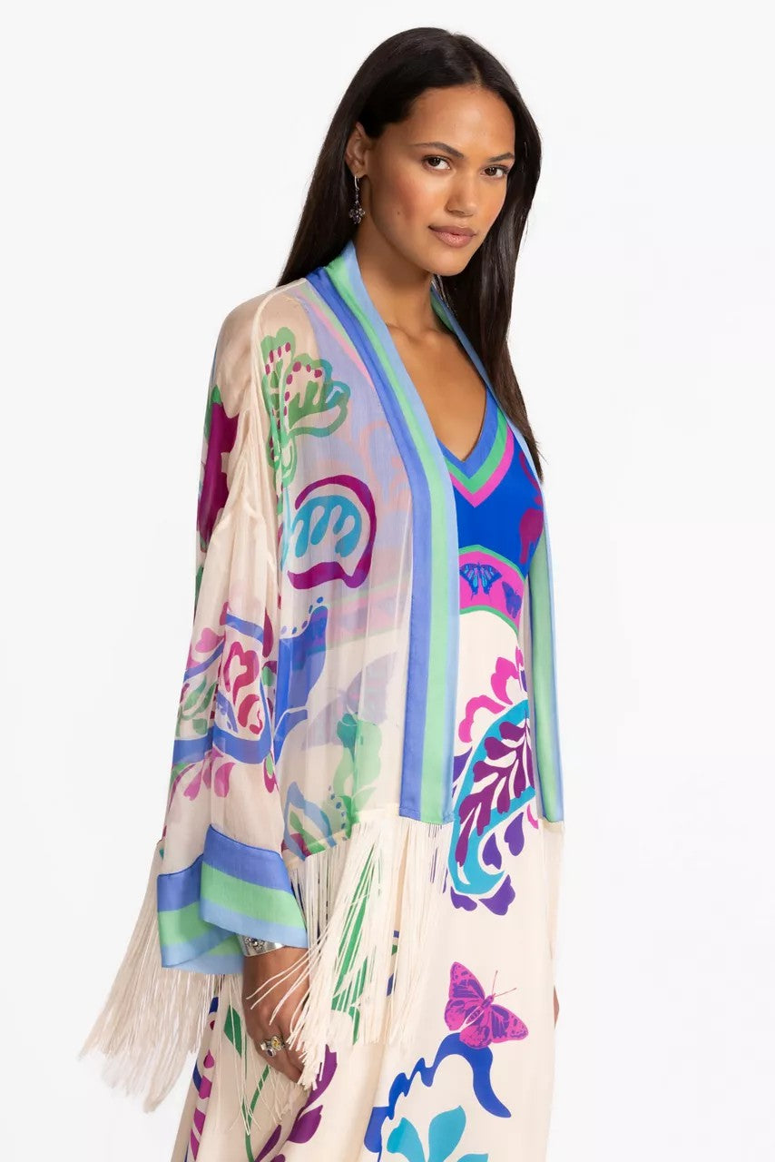Johnny Was SUNSET FRINGE KIMONO