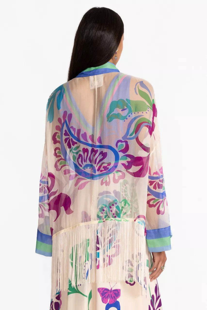 Johnny Was SUNSET FRINGE KIMONO
