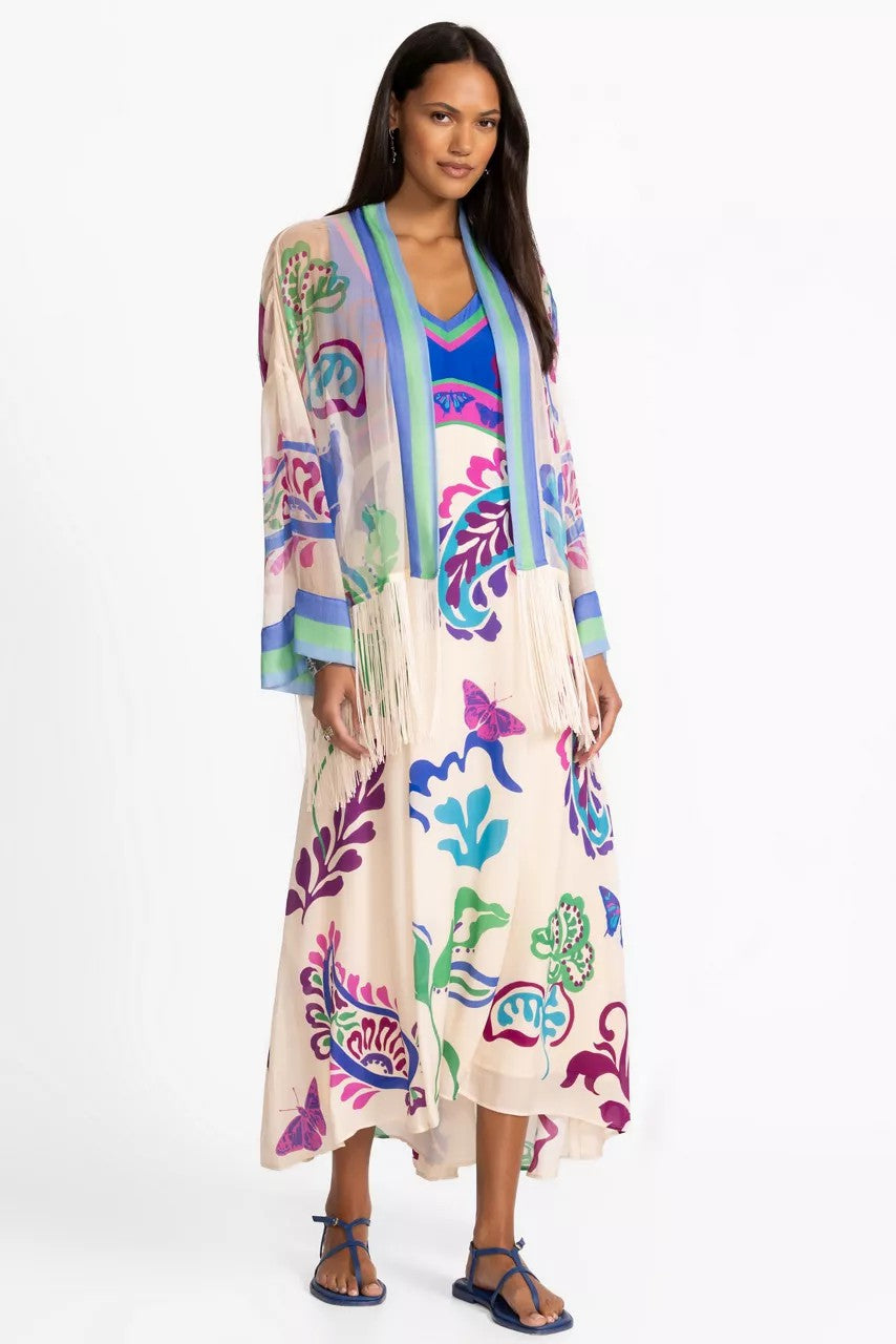 Johnny Was SUNSET FRINGE KIMONO