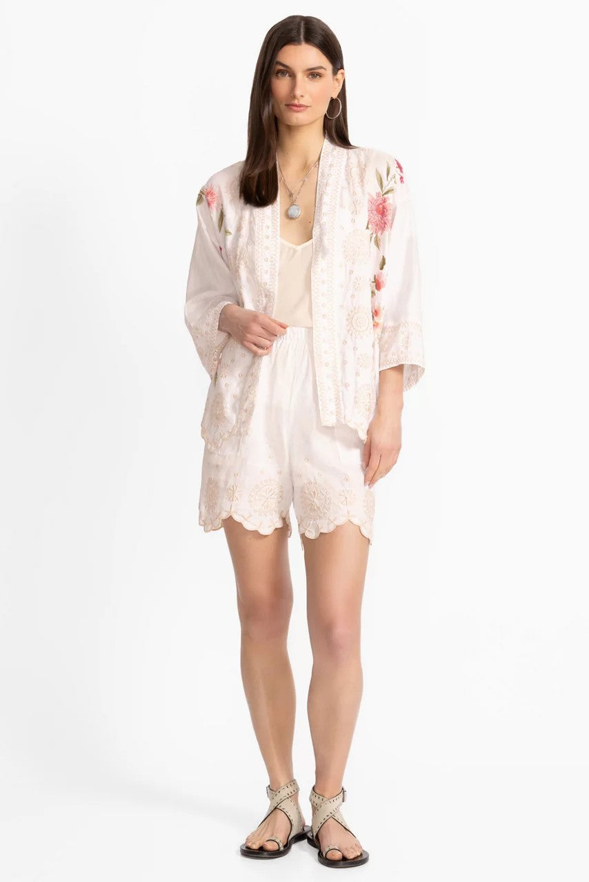 Johnny Was LINEN CROPPED KIMONO