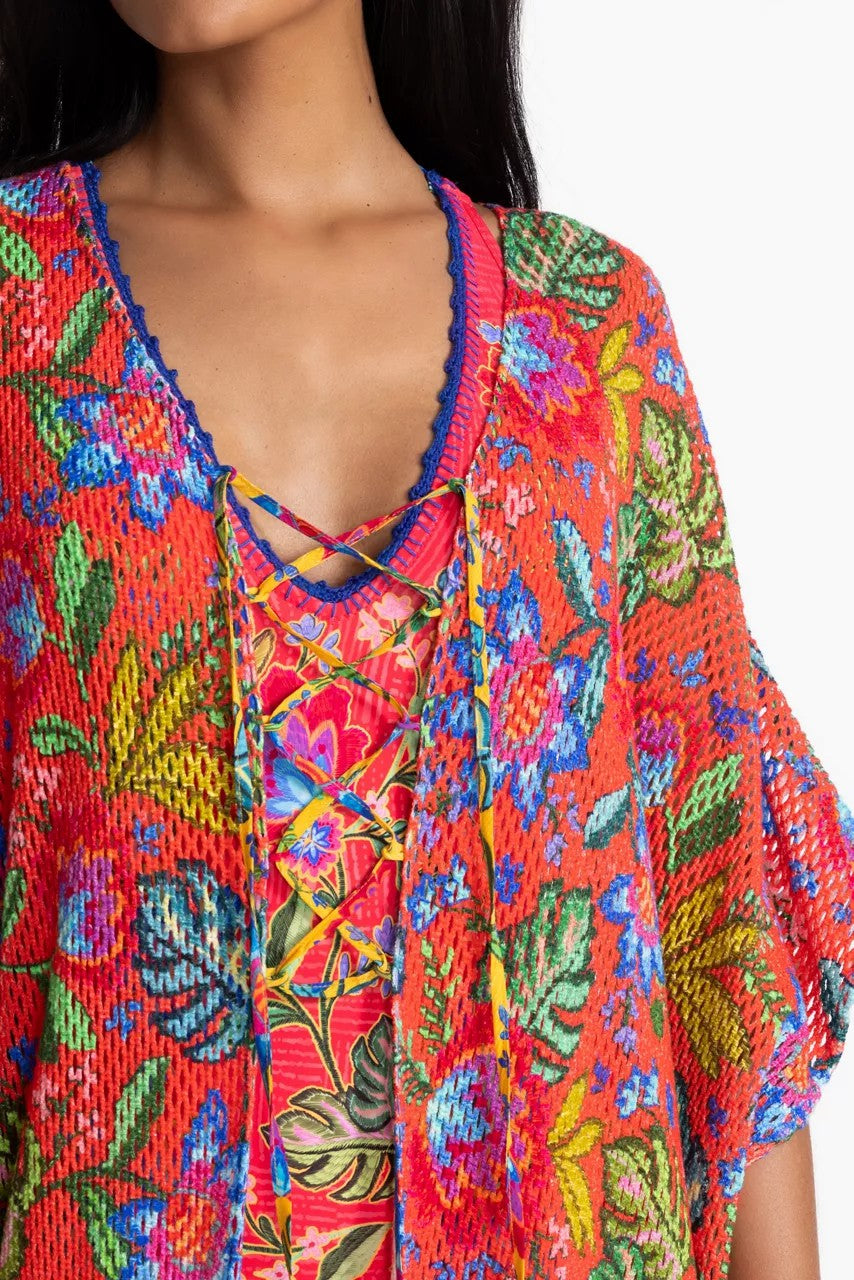 Johnny Was RUMBA MAXI CROCHET KIMONO