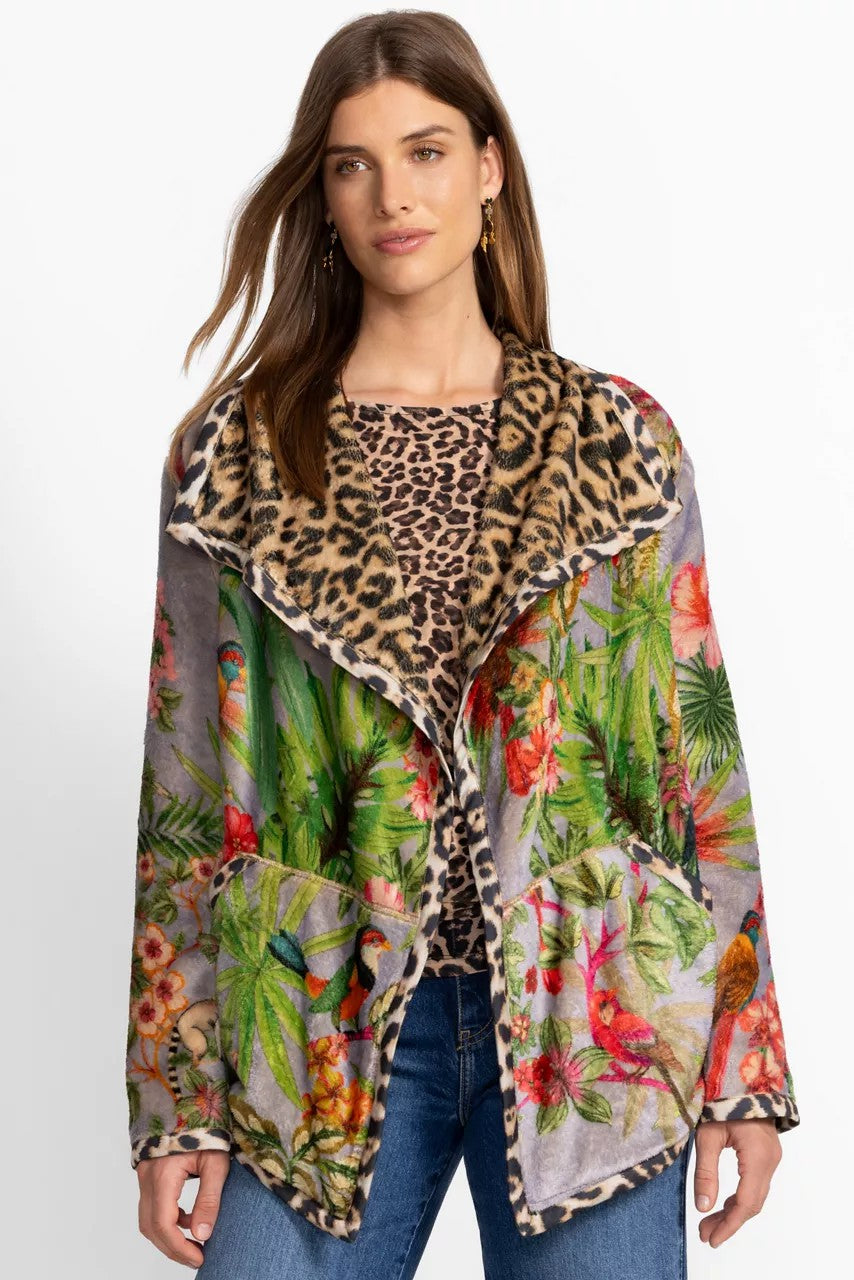 Johnny Was REVERSIBLE JOAN WRAP BINDED SHERPA JACKET