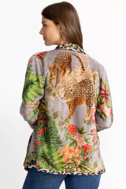 Johnny Was REVERSIBLE JOAN WRAP BINDED SHERPA JACKET