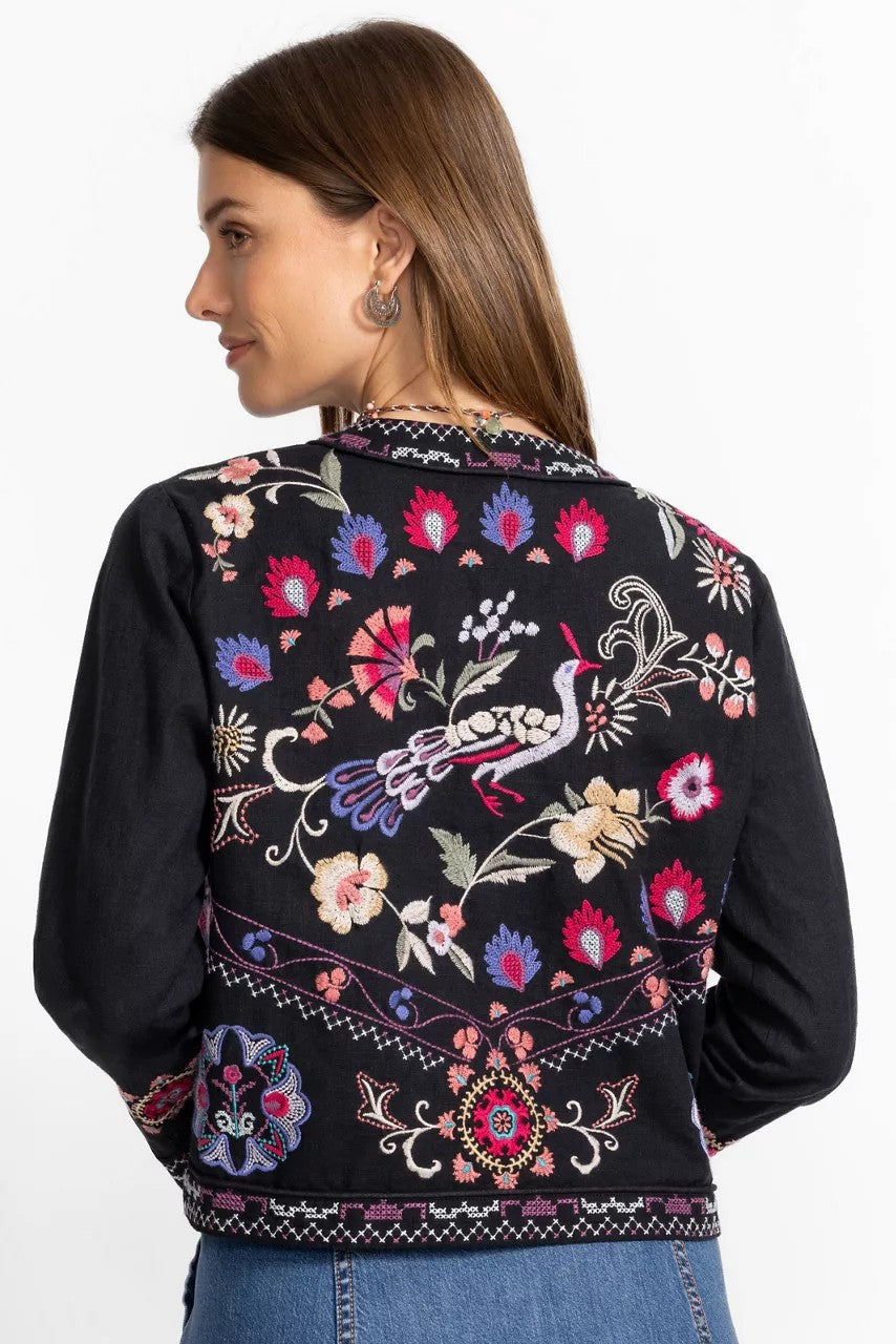 Johnny Was LINEN BOLERO JACKET