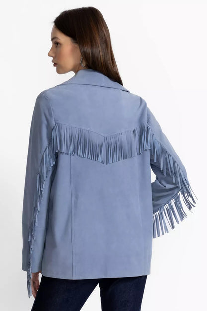 Johnny Was ITALIAN SUEDE FRINGE JACKET