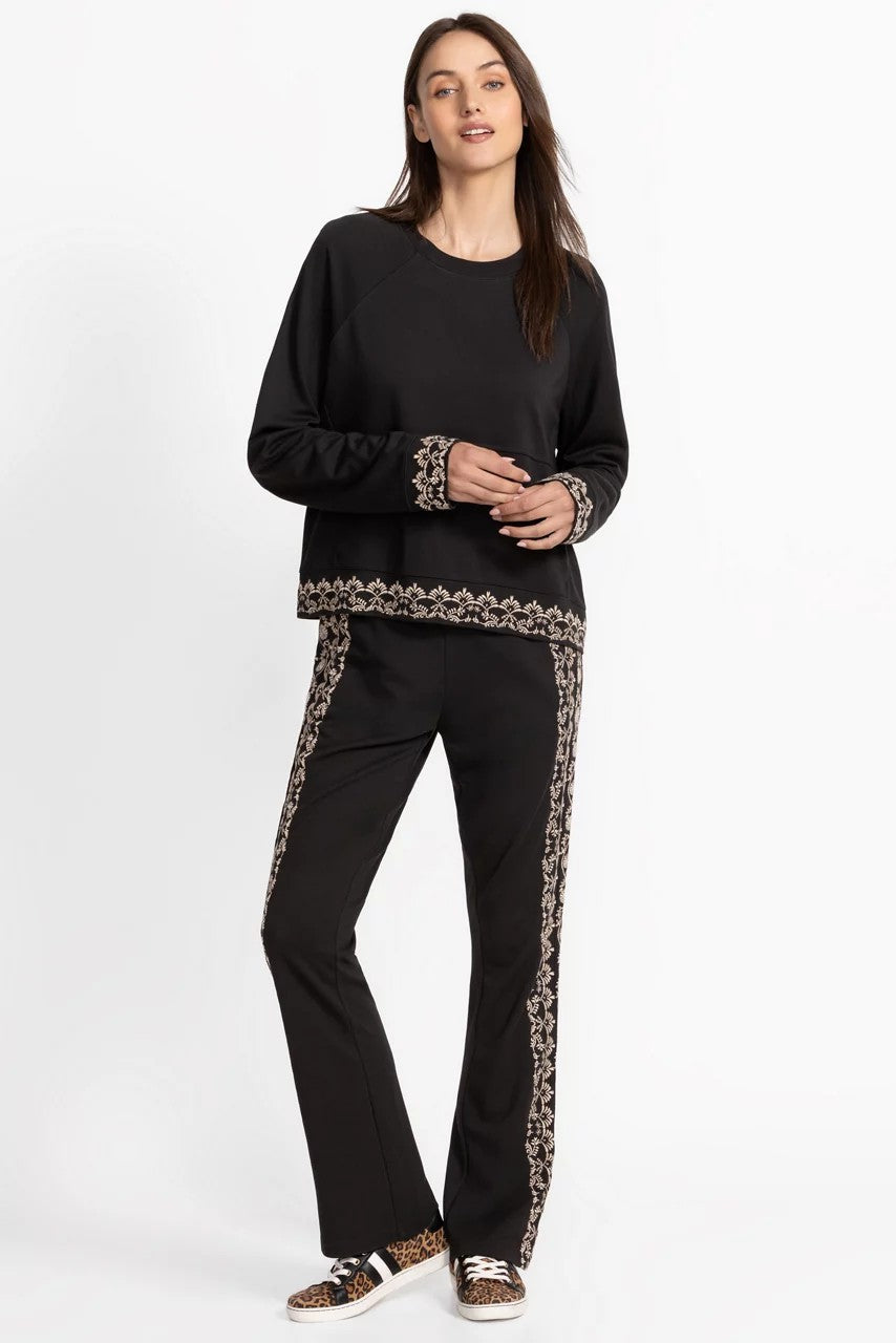 Johnny Was BEE ACTIVE LONG SLEEVE CREW PULLOVER TEE