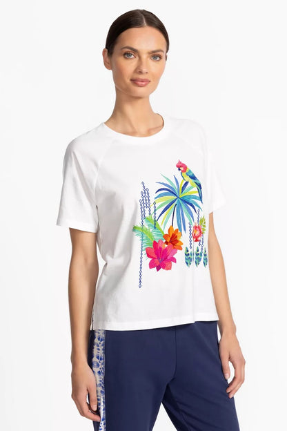 Johnny Was BEE ACTIVE RAGLAN GRAPHIC TEE