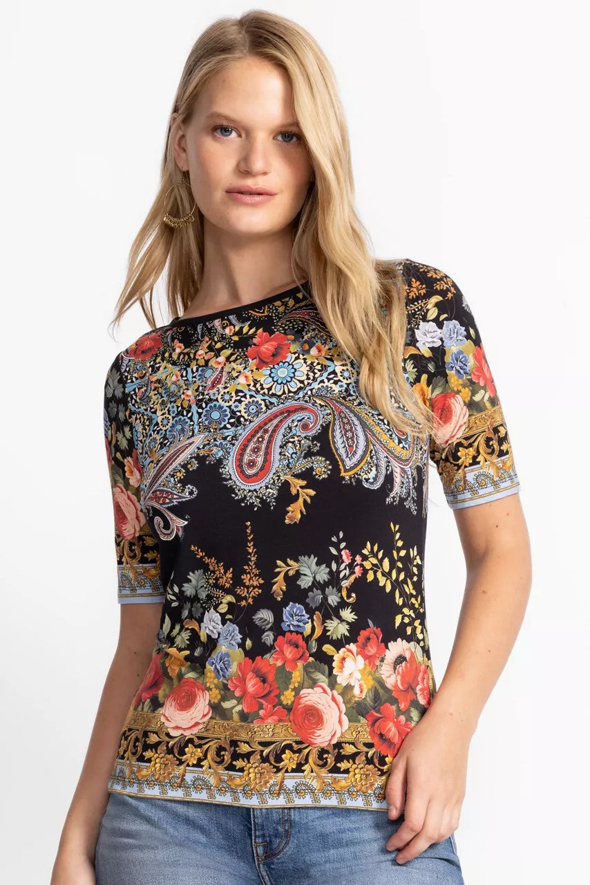 Johnny Was THE JANIE FAVORITE BOAT NECK TEE