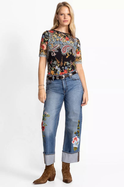 Johnny Was THE JANIE FAVORITE BOAT NECK TEE