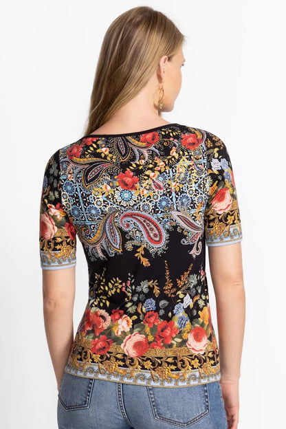 Johnny Was THE JANIE FAVORITE BOAT NECK TEE