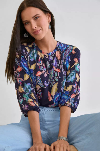 Johnny Was THE JANIE FAVORITE PUFF SLEEVE TOP