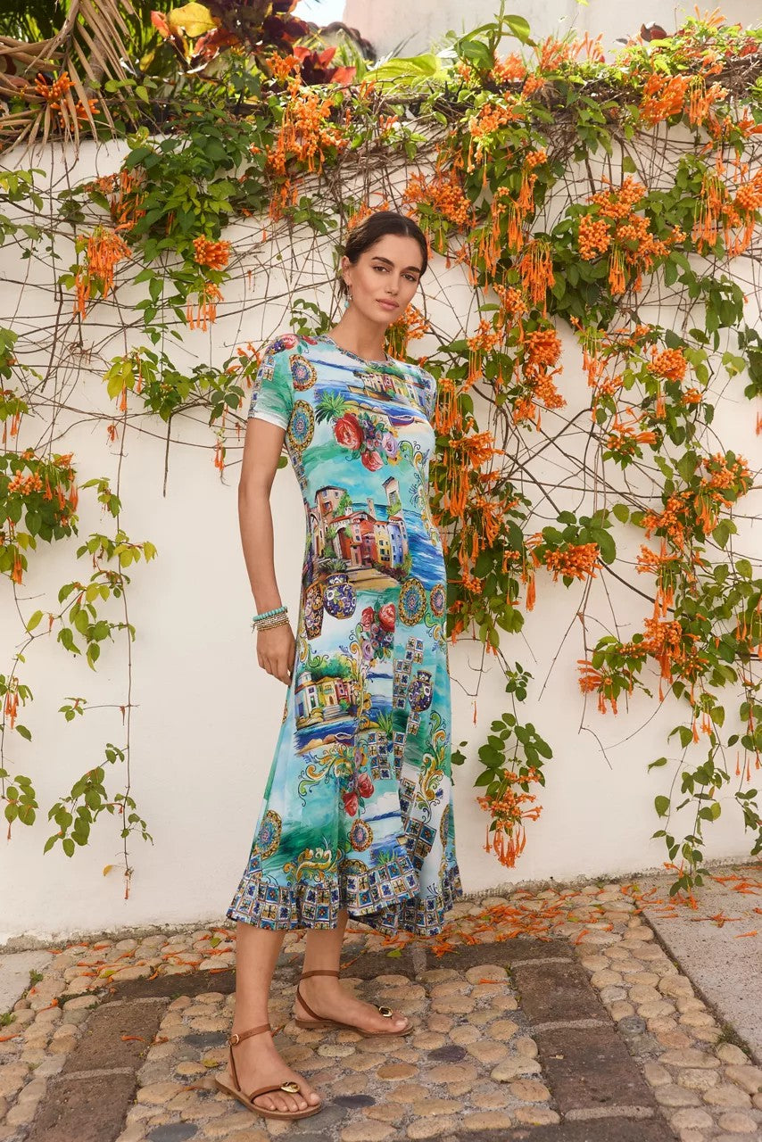 Johnny Was THE JANIE FAVORITE ASYMMETRIC HEM SHORT DRESS