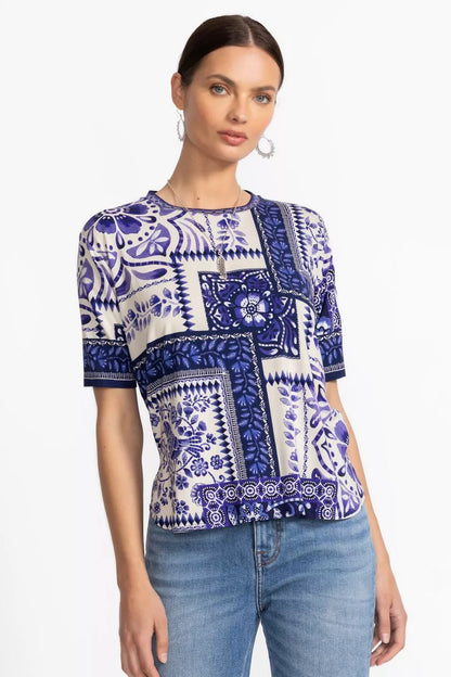 Johnny Was THE JANIE FAVORITE OVERSIZED CROPPED TEE